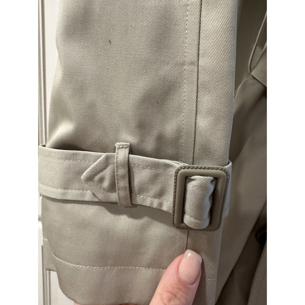 New Stafford Men's Tan Trench Coat 44 Regular - Picture 6 of 15